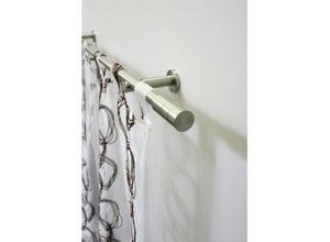 4003018201847 - Gardinenstange Gardinenstangen Set Metall GARDINIA Ø 20 mm 1-läufig Fixmaß mit Bohren verschraubt Metall 1-Lauf silberfarben