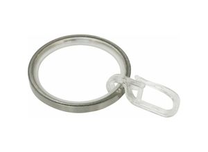 4003018251668 - Ringe mit Gleiteinlage Windsor ø 25 mm edelstahl-optik Gardinenstangen & Zubehör - Gardinia