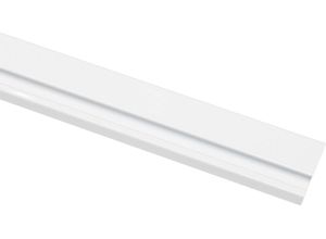 4003018281382 - Vorhangschiene GARDINIA 1-läufig Fixmaß Metall Serie Aluminim-Vorhangschiene weiß