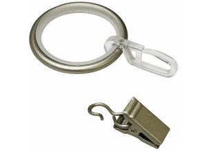 4003018333500 - Ringe mit Gleiteinlage Kira champagner ø 19 mm Gardinenstangen & Zubehör - Gardinia