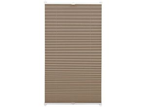 4003018339847 - Gardinia - easyfix Plissee mit 2 Bedienschienen taupe Größe ca 65x130 cm