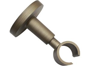 4003018343073 - Gardinenstangenhalter Deckenträger Kira Metall Gardinenstangenhalterungen Gr Länge 6 cm braun (cappuccino) Gardinenstangenhalter Gardinenstangenhalterungen Serie Einzelprogramm Kira Ø 19 mm