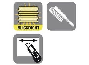 4003018350484 - Plissee Plissee Concept Tageslicht GARDINIA blickdicht mit Bohren verschraubt in der Breite kürzbar grau