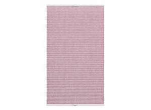 4003018357377 - Plissee WOHNIDEE-KOLLEKTION mit 2 Bedienschienen Plissees Gr 130cm zweiseitig verschiebbar 60cm rosa in der Breite kürzbar