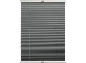 4003018377238 - Plissee SCHÖNER WOHNEN-KOLLEKTION Thermo Plissee Ella grau B120cm H130cm Obermaterial 100% Polyester Plissees verschraubt energiesparend Thermo Rückseite