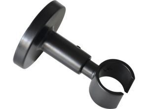 4003018378747 - Deckenträger für Gardinenstangen Deckenträger für Ø 20 mm schwarz (schwarz matt) SCHÖNER WOHNEN-KOLLEKTION Gardinenstangenhalterungen Serie Einzelprogramm Leon Ø 20 mm