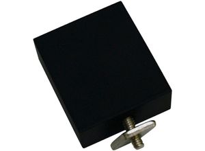 4003018379317 - Deckenträger für Gardinenstangen schwarz (schwarz matt) SCHÖNER WOHNEN-KOLLEKTION Gardinenstangenhalterungen Serie Einzelprogramm Matteo rechteckig