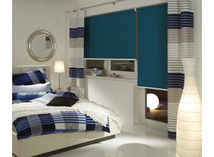 4003018380795 - Rollo Seitenzugrollo Thermo energiesparend blau B122cm H160cm Polyester Rollos Schrauben Thermo Rückseite 4003018380795 - Rollo Seitenzugrollo Thermo energiesparend blau B122cm H160cm Polyester Rollos Schrauben Thermo Rückseite