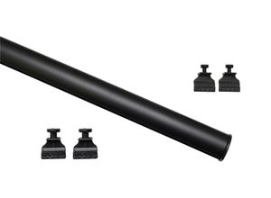 4003018382485 - Beschwerungsgewicht Unterprofil zum Klipsen Gr 1 schwarz (schwarz matt) L60cm Aluminium Beschwerungsgewichte Serie Flächenvorhang-Technik Atlanta 3-läufig 4003018382485 - Beschwerungsgewicht Unterprofil zum Klipsen Gr 1 schwarz (schwarz matt) L60cm Aluminium Beschwerungsgewichte Serie Flächenvorhang-Technik Atlanta 3-läufig