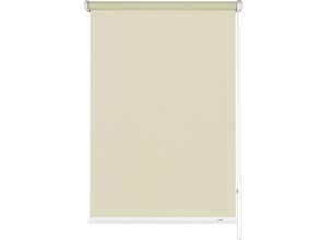 4003018702559 - Seitenzugrollo Uni-Rollo Abdunklung Rollos Gr 180 cm einseitig verschiebbar 162 cm beige (creme) Seitenzugrollos Abschlussprofil in weiß