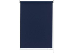 4003018785552 - Seitenzugrollo Uni-Rollo Abdunklung Rollos Gr 180 cm einseitig verschiebbar 102 cm blau (dunkelblau) Seitenzugrollos Abschlussprofil in weiß