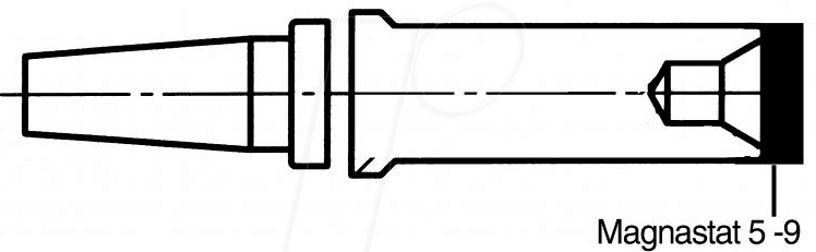 4003019064298 - WELLER PT9 LT - Lötspitzen-Adapter PT9-LT 545 mm 2-teilig