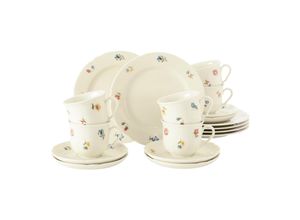 4003106984492 - Kaffeeservice SELTMANN WEIDEN Geschirr-Set Service Marieluise Geschirr-Sets Gr 18 tlg beige (elfenbeinfarben) Geschirr-Sets für 6 Personen Made in Germany 18 Teile