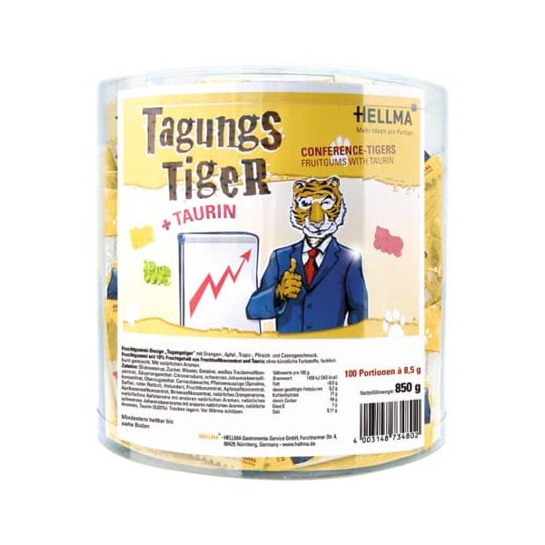 4003148734802 - Tagungstiger - 100 Portionen à 85 g 4003148734802 HELLMA 70103