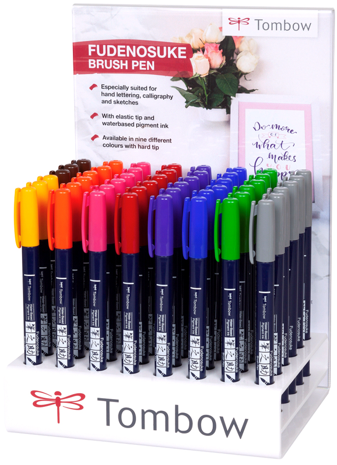 4003198110953 - Tombow Kalligraphie-Stift Fudenosuke 48er Display