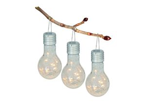 4003222870433 - Näve Leuchten LED Solarleuchte Crackle Bulb mit LED Platine (Farbe klar transparent)