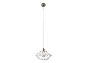 4003222880081 - Näve Leuchten Metall-Pendelleuchte Fyn d40cm silberfarben (Farbe silber)