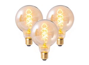 4003222884447 - Näve Leuchten LED Leuchtmittel DILLY 3er-Set E27 (Farbe amber)