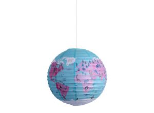 4003222884478 - Näve Leuchten Papierleuchte Ballon“ d 50cm Weltkugel (Farbe bunt)