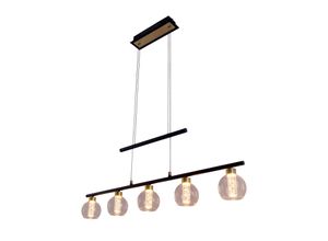 4003222886342 - Näve Leuchten LED Pendelleuchte BRASS mit LED Platine dimmbar (Farbe schwarz)