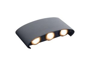 4003222886441 - näve LED-Außenwandleuchte Auron in Schwarz - EEK G (A bis G) - (B)14 cm