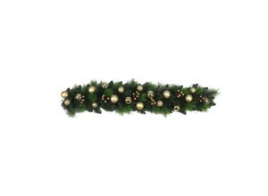 4003222889008 - LED Dekoobjekt NÄVE Noel Weihnachtsdeko Lampen Gr Höhe 12 cm 1 St grün Weitere Weihnachtsdeko Weihnachtsranke mit Kugeln und Beeren Länge ca 100 cm inkl Timer