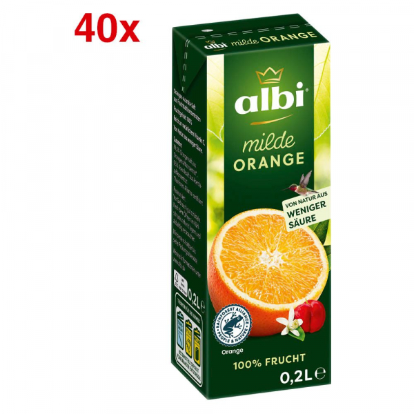 4003240034107 - milder Orange Fruchtsaft 40 x 02 l 4003240034107 8 Liter