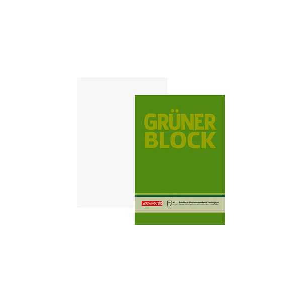 4003273041493 - Briefblöcke Grüner Block DIN A5 blanko 4003273041493 BRUNNEN 1