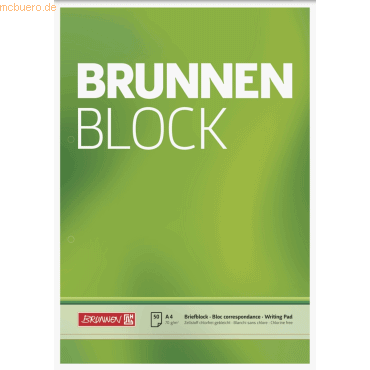 4003273042643 - 10 x Briefblock Brunnenblock A4 70g qm blanko 2-fach gelocht 5