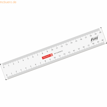 4003273281615 - Kunststoff-Lineal Flexi 104987020 glasklar 20cm 4003273281615 Brunnen