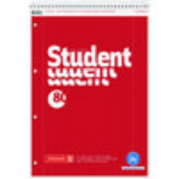 4003273325029 - Collegeblock Student Recycling A4 kariert rot 4003273325029 Brunnen