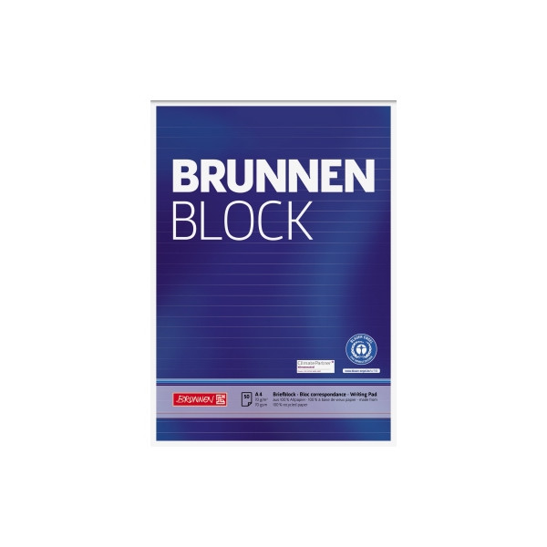 4003273573673 - Notizblock RCP 105261701 DIN A4 50Blatt liniert 4003273573673 Brunnen