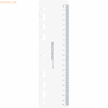 4003273717275 - Ersatzlineal ca A6 transparent mit Abheftlochung