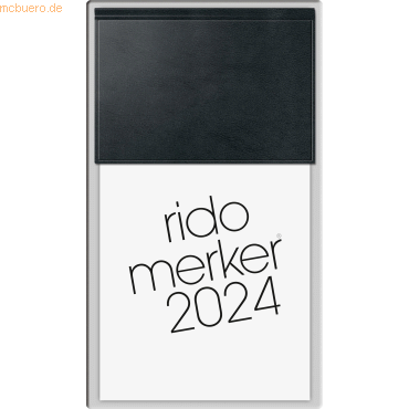 4003273780217 - Tischkalender Merker 108x201cm Kunststoff schwarz 2024