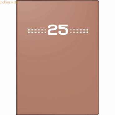 4003273783812 - rido idé 7013202015 Taschenkalender Modell perfect Technik I (2025) 2 Seiten = 1 Woche A6 144 Seiten Kunststoff-Einband caramel