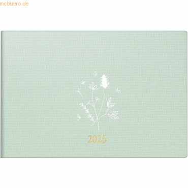 4003273784390 - rido idé 7017515025 Taschenkalender Modell Septimus (2025) Wild Flowers 2 Seiten = 1 Woche A6 quer 128 Seiten Leinen-Einband Trend flexibel mi