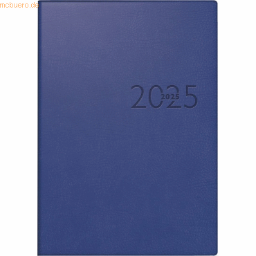 4003273785274 - rido idé 7023016305 Buchkalender Modell studioplan int (2025) 2 Seiten = 1 Woche 168 × 240 mm 160 Seiten Kunstleder-Einband Prestige blau