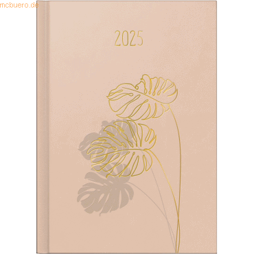 4003273785465 - Buchkalender Mentor 148x208cm 1 Tag Seite Kunstleder Monstera a