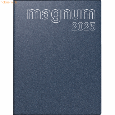 4003273785564 - Buchkalender magnum 183x24cm 1 Woche 2 Seiten Kunststoff blau 20