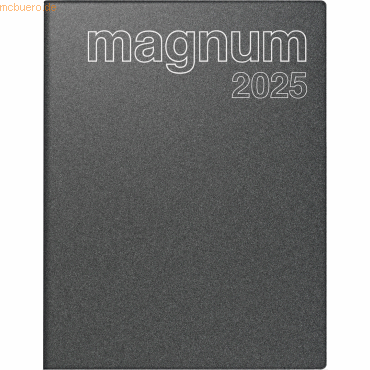 4003273785571 - Buchkalender magnum 183x24cm 1 Woche 2 Seiten Kunststoff grau 20