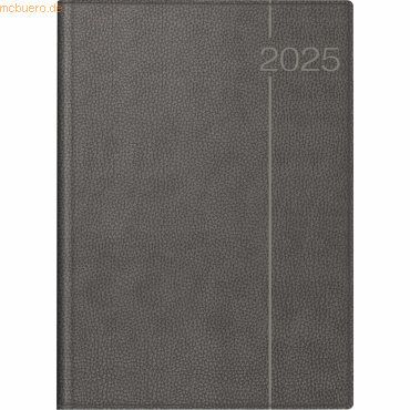 4003273785625 - Buchkalender Conform 21x291cm 1 Tag Seite Kunstleder grau 2025