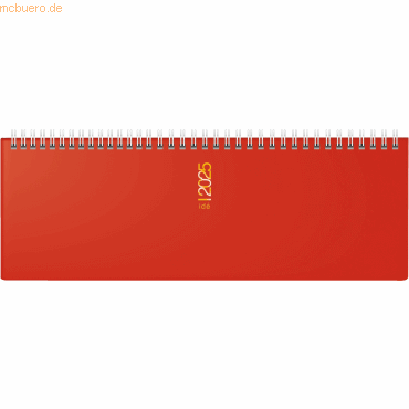 4003273785694 - Querkalender AC 307x105cm 1 Woche 2 Seiten rot 2025