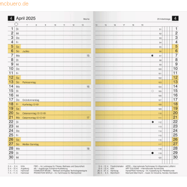 4003273786585 - 10 x Ersatzkalendarium M-planer 87x153cm 1 Monat 2 Seiten 2025
