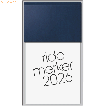 4003273791237 - Tischkalender Merker 108x201cm PP dunkelblau 2026