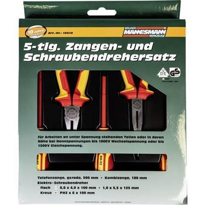 4003315712046 - Zangen- und Schraubendrehersatz 5-teilig - Brüder Mannesmann