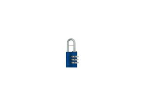 4003318466052 - Aluminium Zahlenschloss 145 20 Blau Lock-Tag - 46605 - Abus