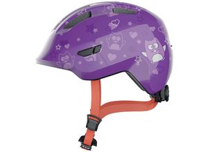 4003318672590 - ABUS Kinder-Freizeithelm Smiley 30 purple star shiny