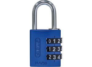 4003318809149 - ABUS Zahlenschloss Aluminium 144 30 Lock-Tag VE 6 Stk blau