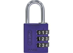 4003318809200 - ABUS Zahlenschloss Aluminium 144 30 Lock-Tag VE 6 Stk lila