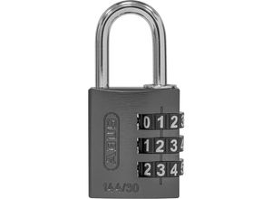 4003318809279 - ABUS Zahlenschloss Aluminium 144 30 Lock-Tag VE 6 Stk schwarz